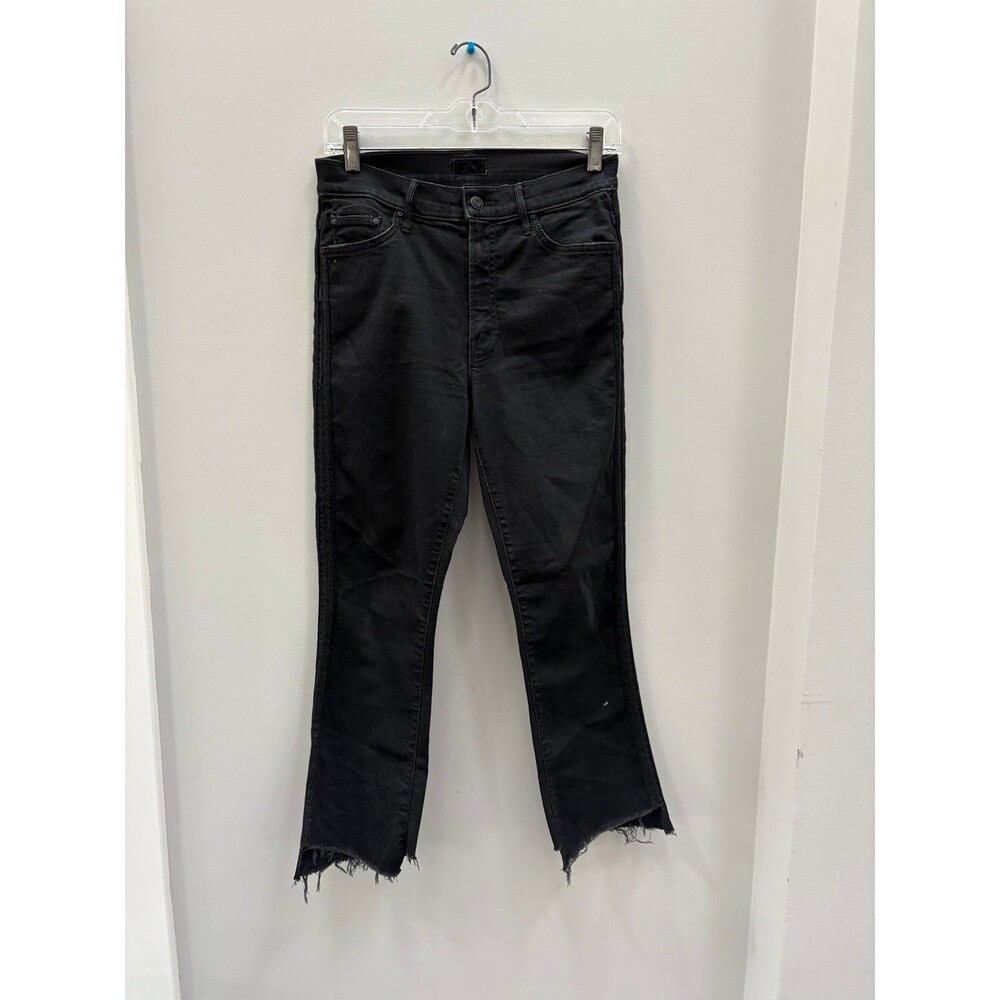MOTHER Black Insider Crop Two Step Fray 29